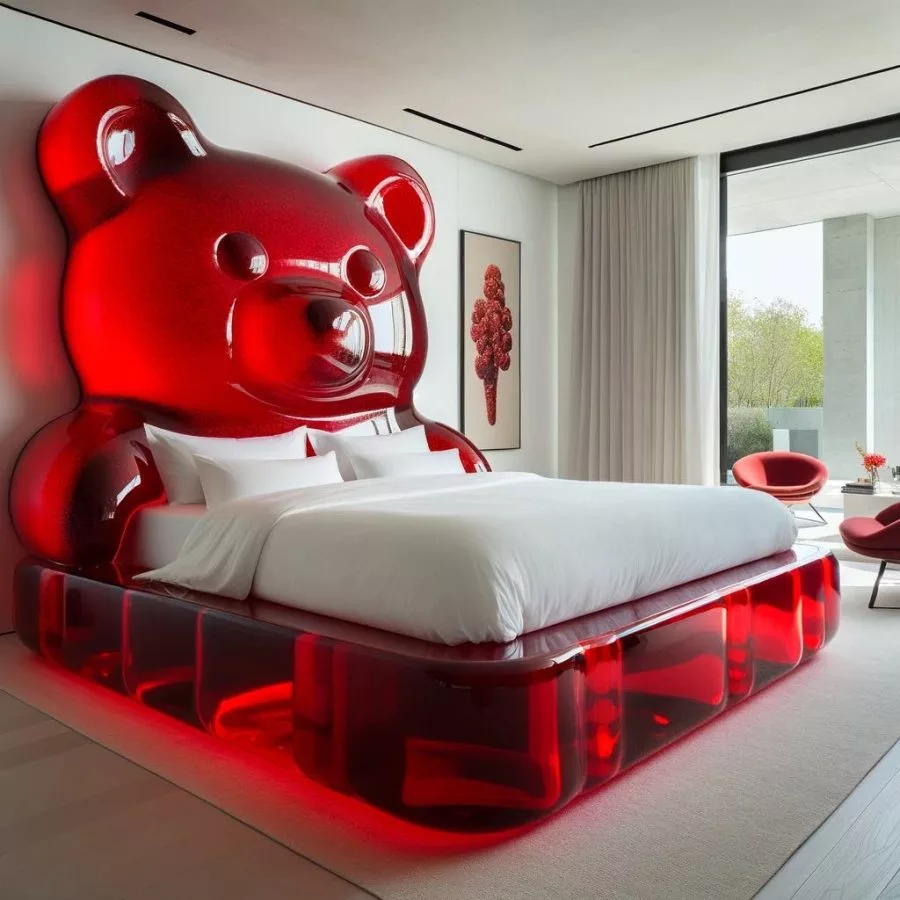 Sweet Dreams: Gummy Bear Beds for Whimsical Slumber