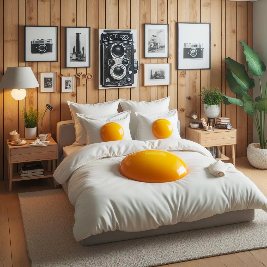 Omelet-Themed Bed: Crafting Breakfast Bliss