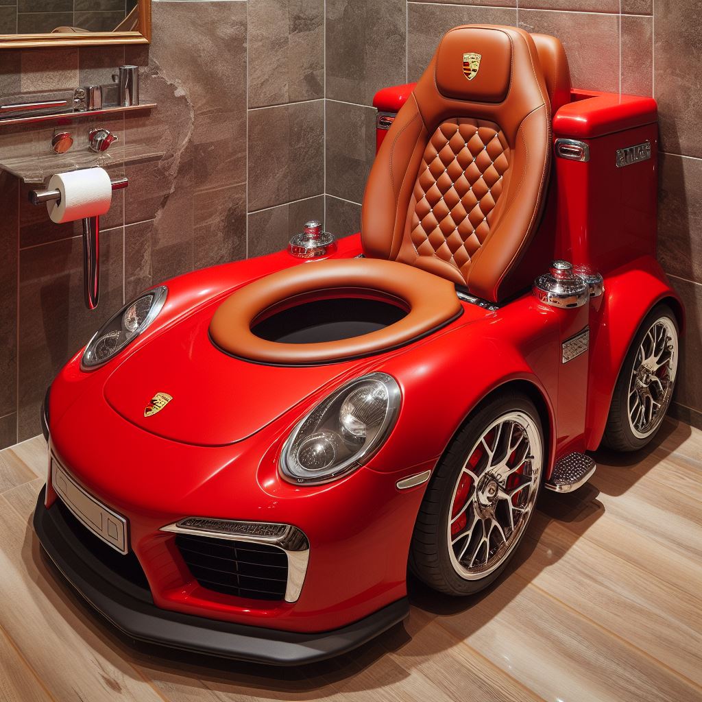 Ride in Style: Car Shaped Toilet Designs for Automotive Enthusiasts