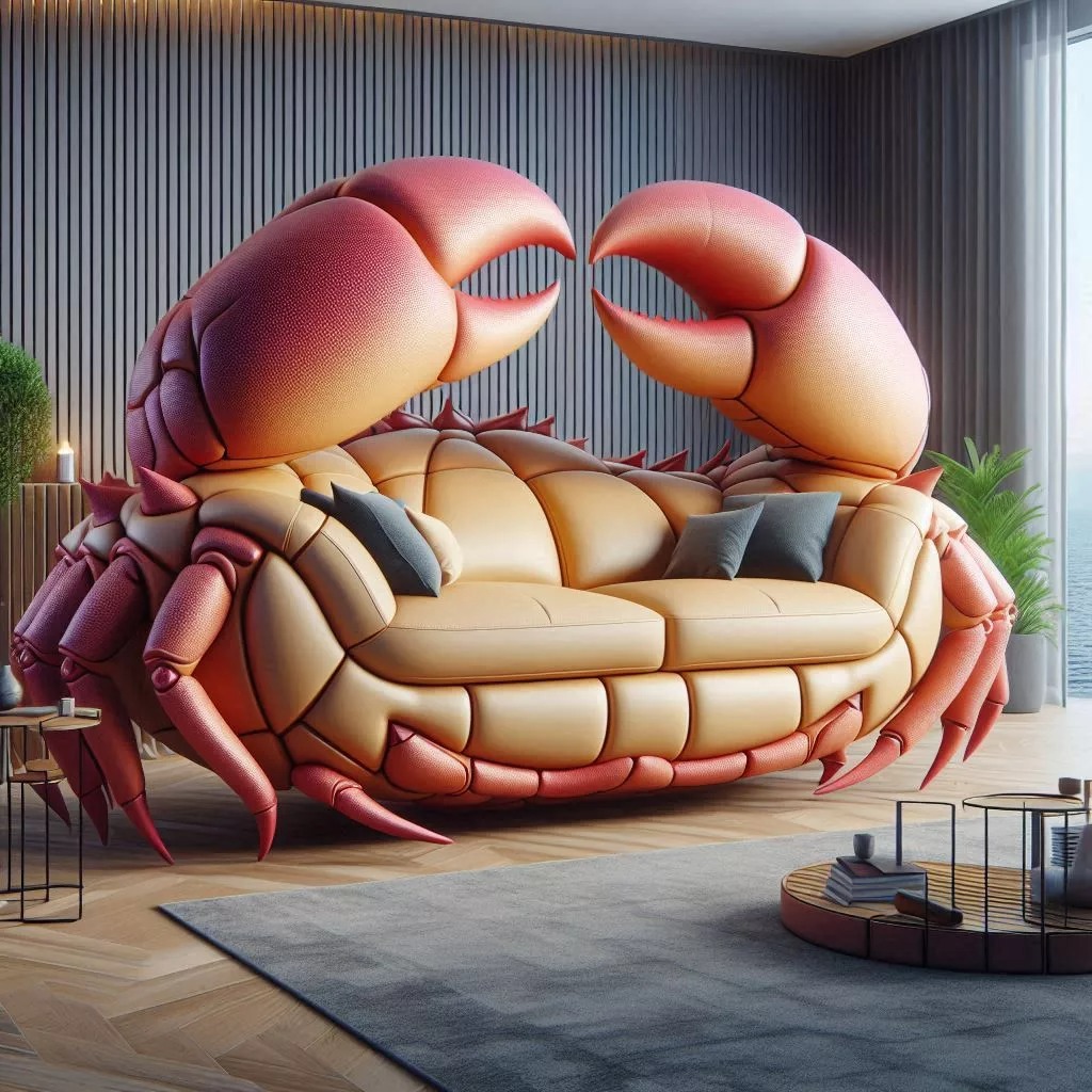 Coastal Comfort: Dive into Style with the Crab Sofa