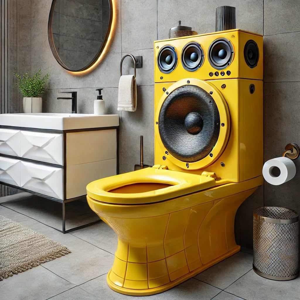 Toilet fashion speakers