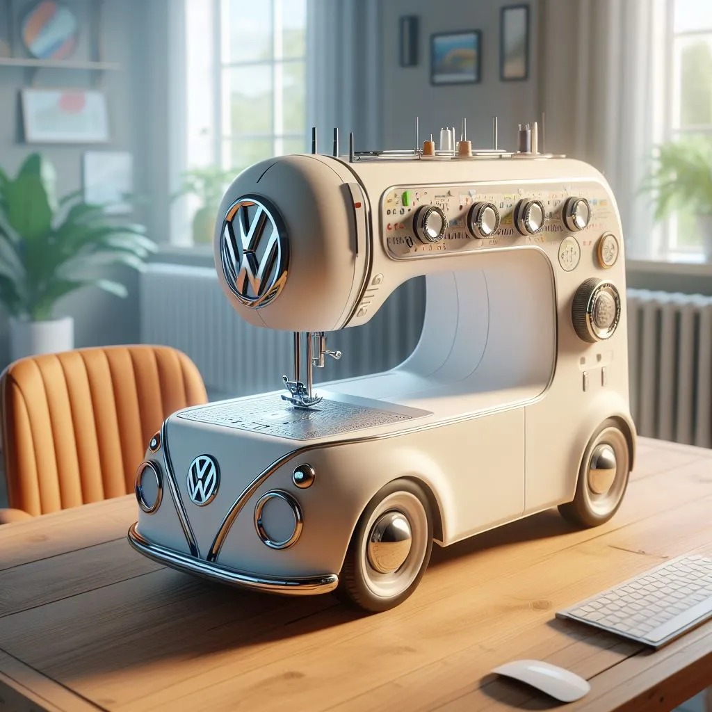 Sew in Style: Volkswagen-shaped sewing machine Designs
