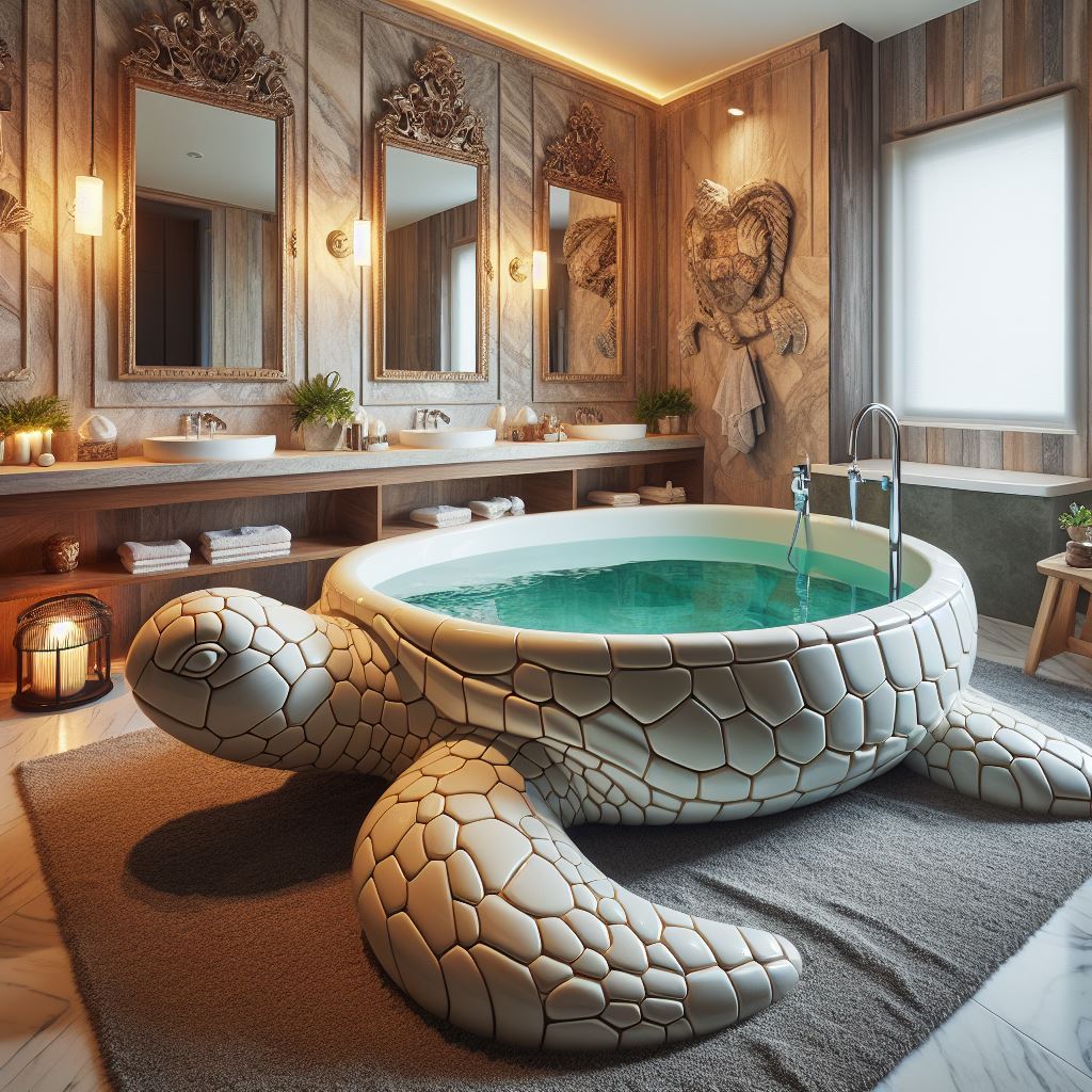 Relax in Style The Unique Turtle Bathtub