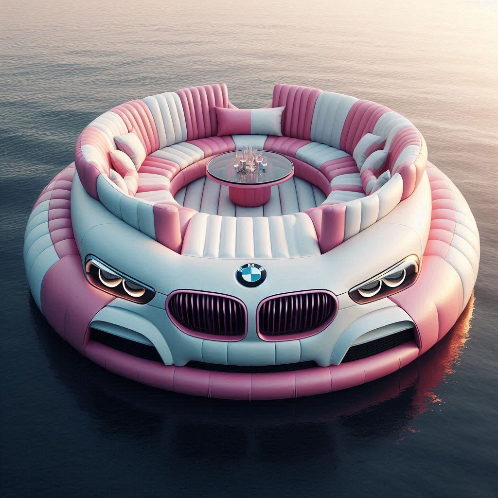 Experience Luxury on Water with the BMW Inflatable Lounge Boat