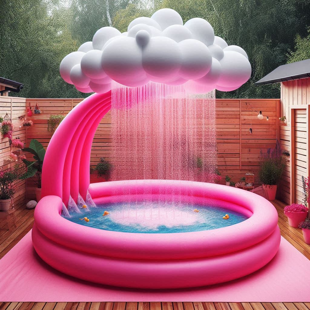 Intex Inflatable Cloud Paddling Pool - Perfect for Summer Fun!