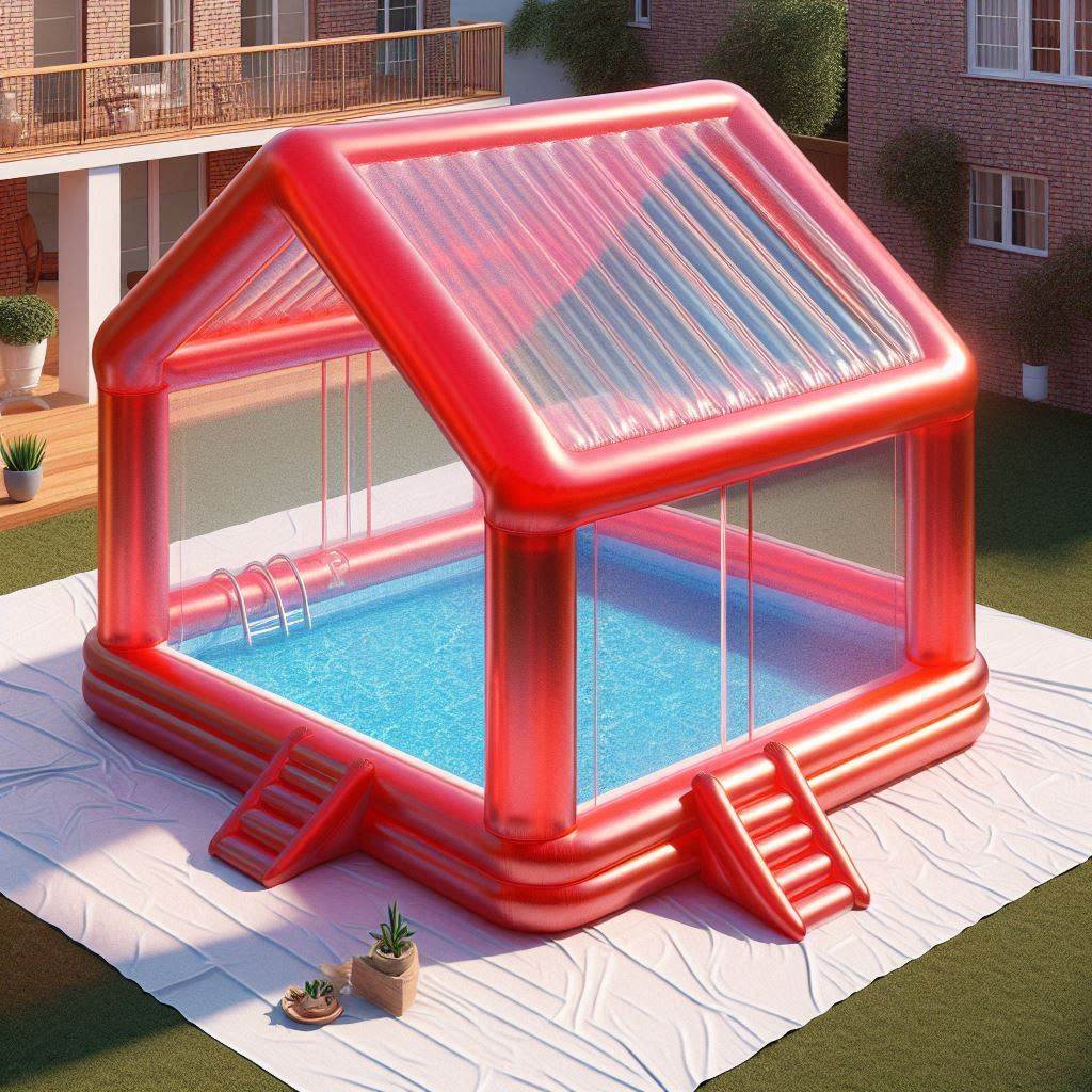 Transform Your Backyard into a Lush Oasis with the Inflatable Greenhouse Pool