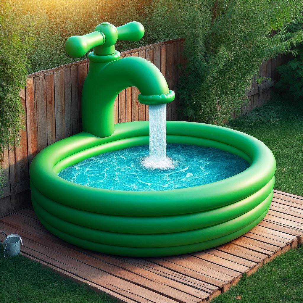 Cool Off in Style with the Inflatable Tap Pool