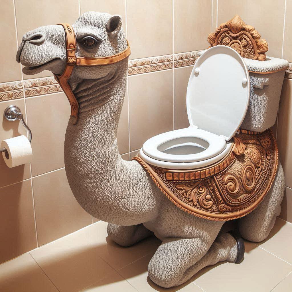 Camel-Shaped Toilet: A Quirky Addition to Your Bathroom