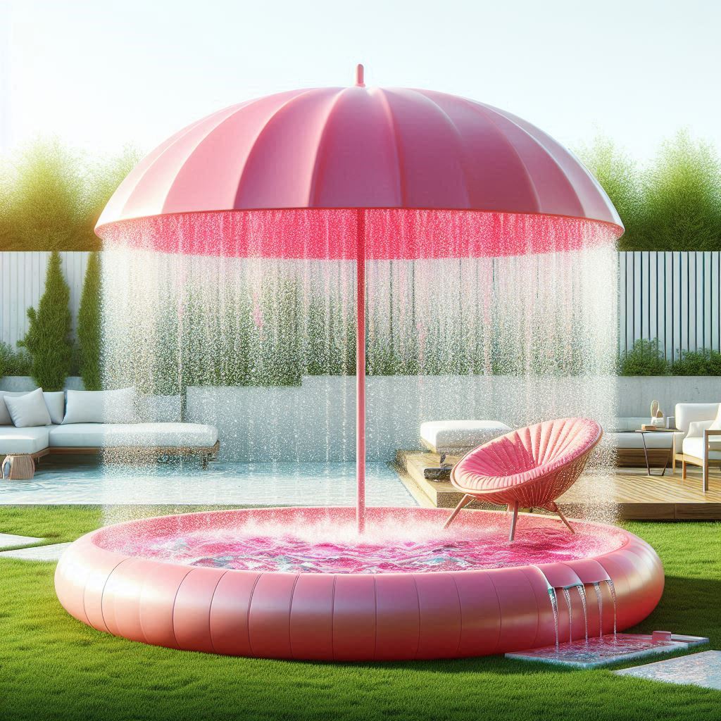 Umbrella Shaped Inflatable Paddling Pools: Splash into Fun