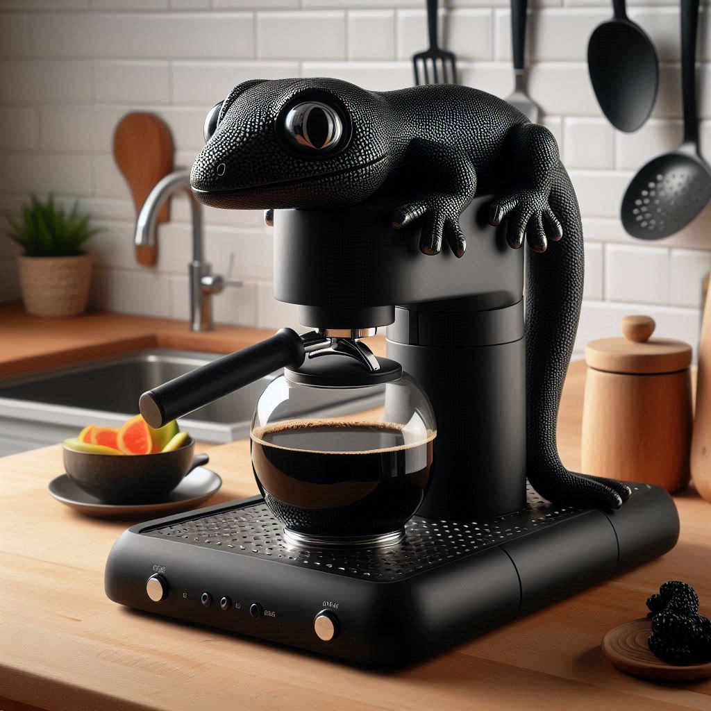 Gecko Coffee Makers A Splash of Color and Craftsmanship for Your Kitchen THINK ART DESIGNS