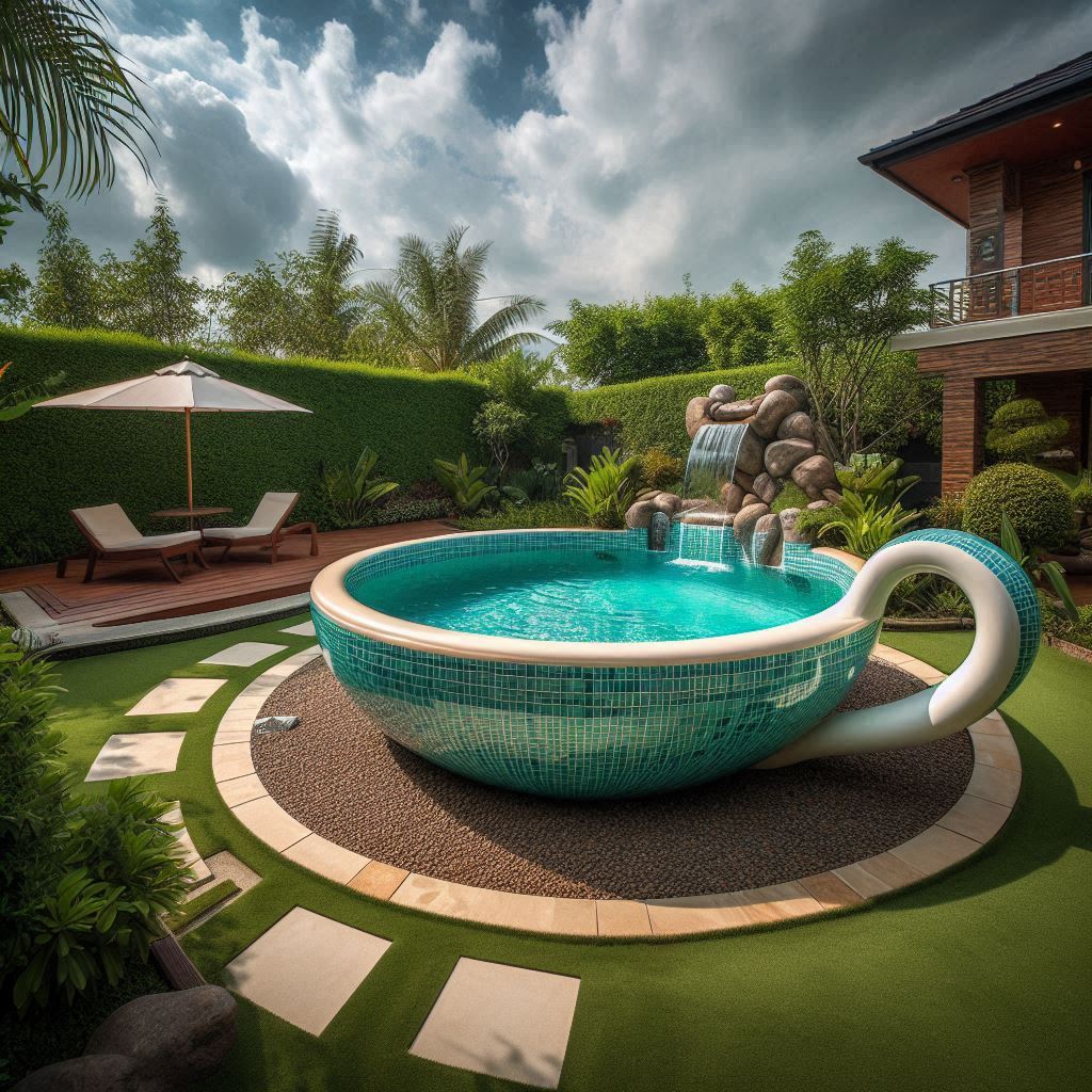 Teacup-Shaped Pool: A Fun Addition to Your Backyard