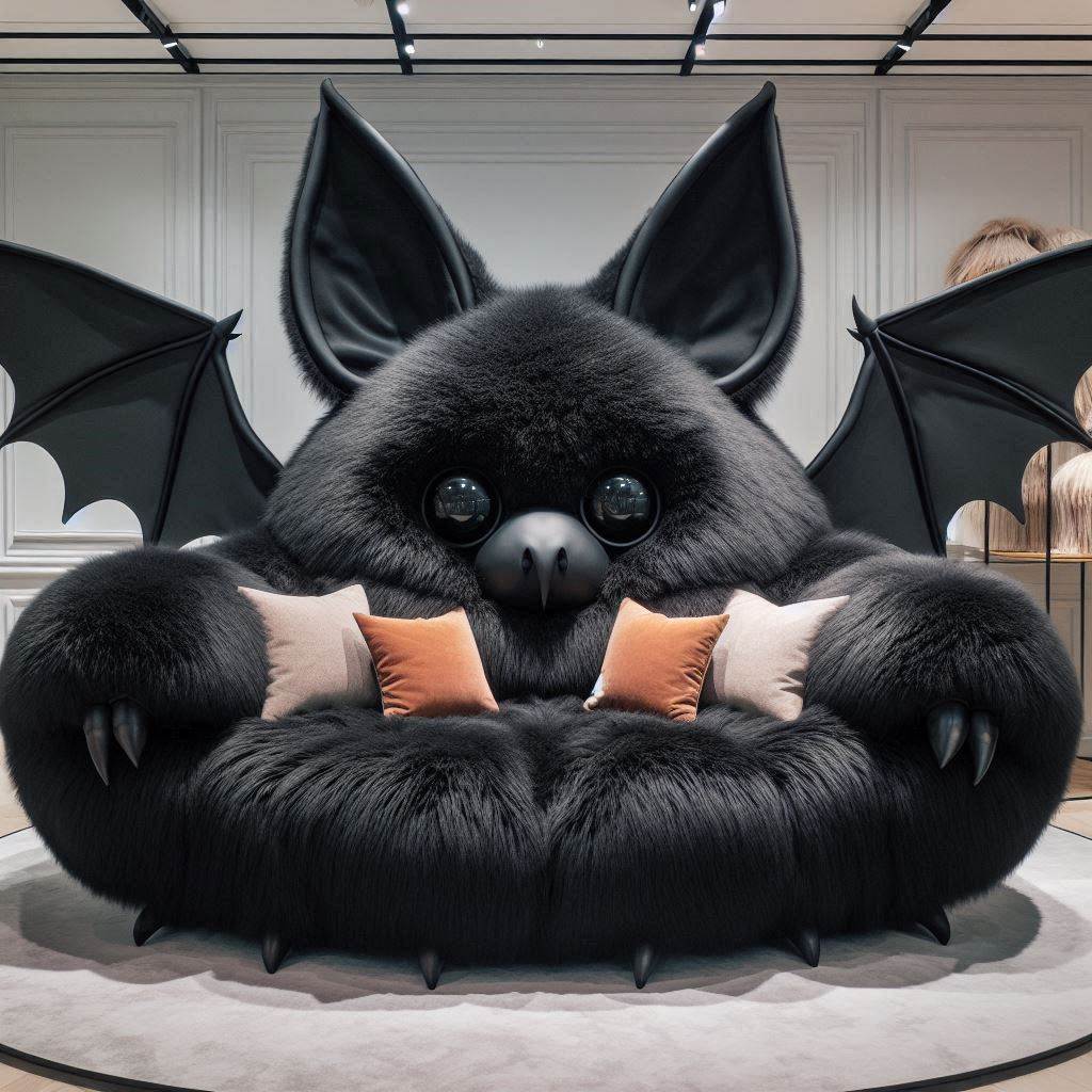 Bat Armchair - Fully Upholstered, Versatile Design