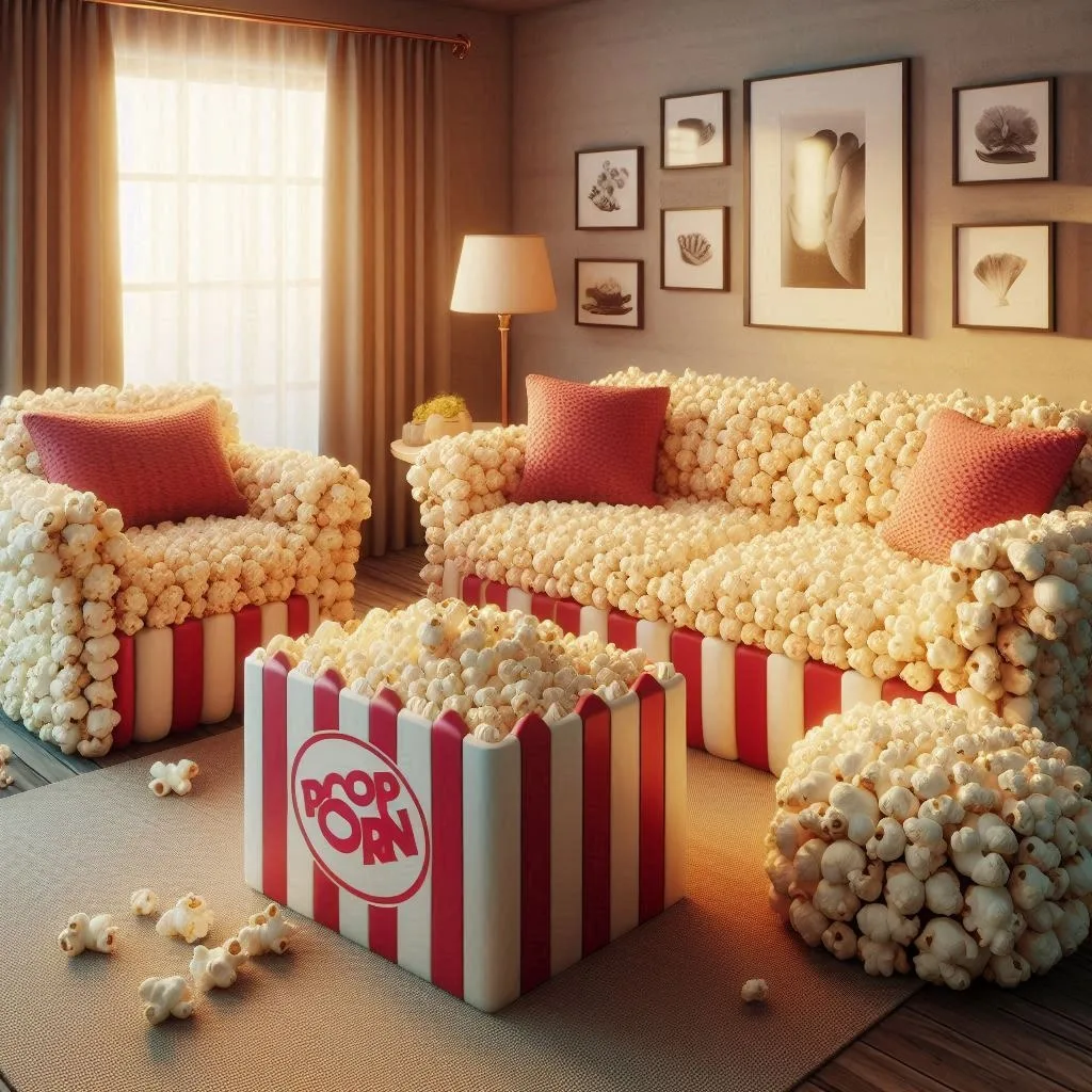 A Poppable Comfort: The Popcorn Sofa