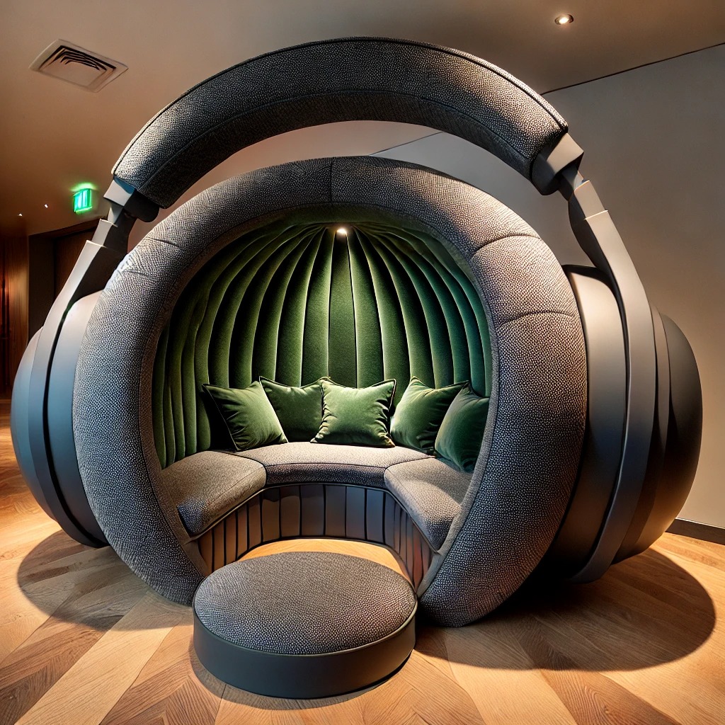 Experience Ultimate Relaxation with a Headphone Lounging Pod!