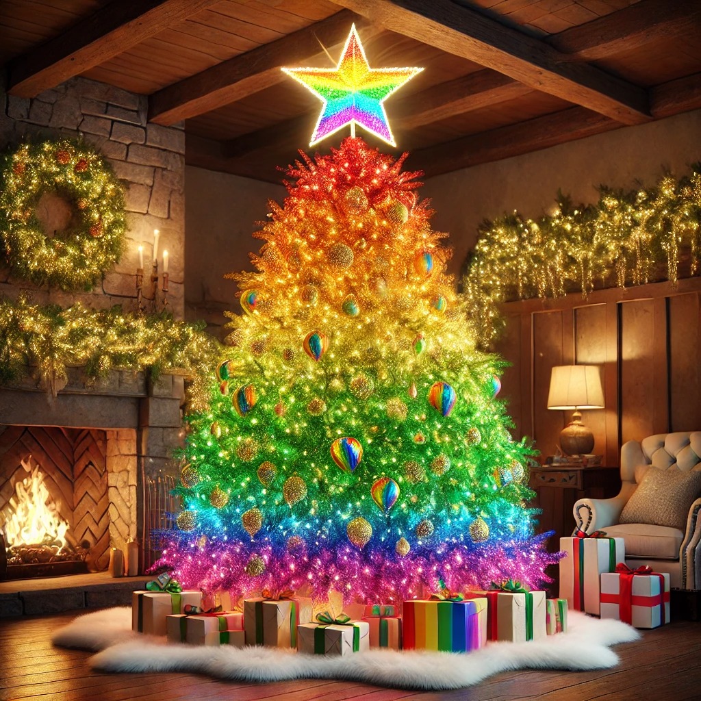 Brighten the Holidays with the Rainbow Christmas Tree