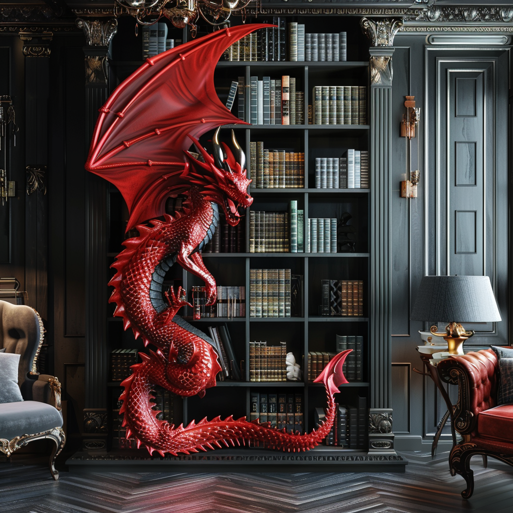 Mythical Marvels: Crafting Magic with DIY Dragon Theme Bookshelves and Stylish Decor Inspirations