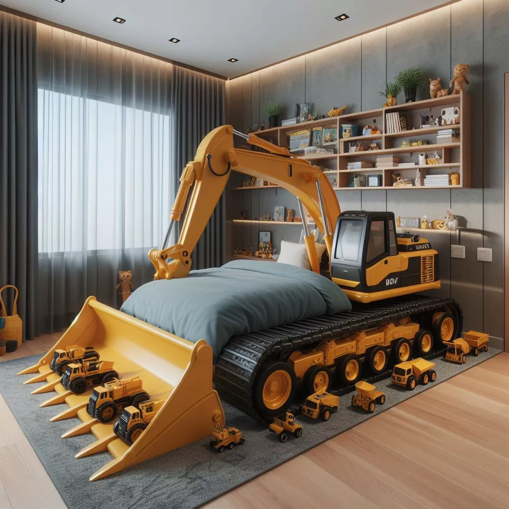 Heavy Equipment Kids Beds: Transforming Bedrooms with Construction ...