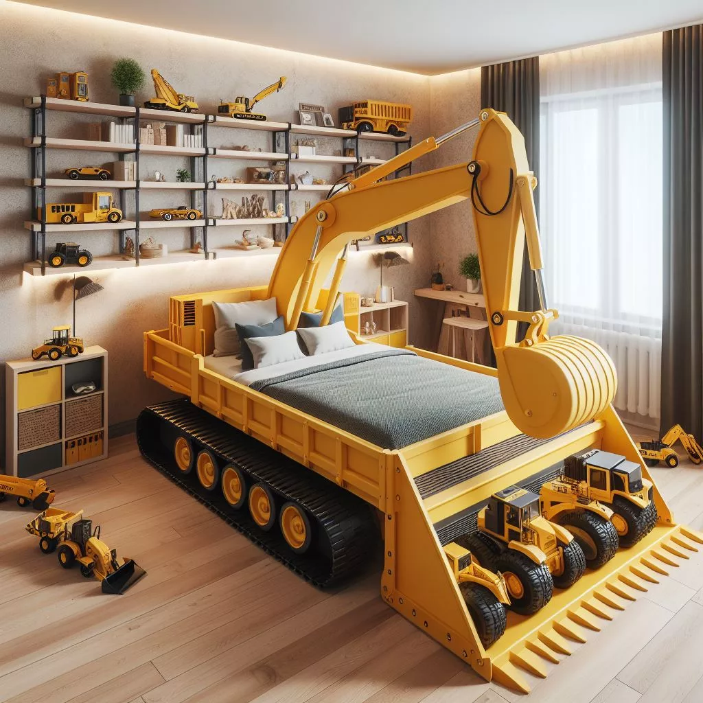 Heavy Equipment Kids Beds: Transforming Bedrooms with Construction ...