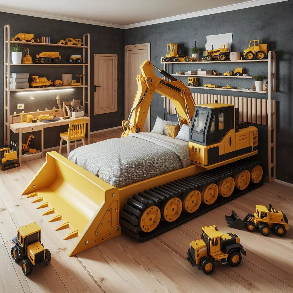 Heavy Equipment Kids Beds: Transforming Bedrooms with Construction ...