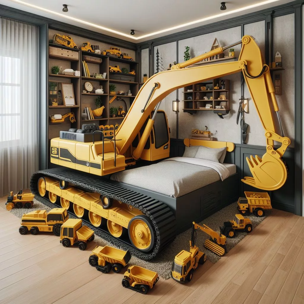 Heavy Equipment Kids Beds: Transforming Bedrooms with Construction Themes
