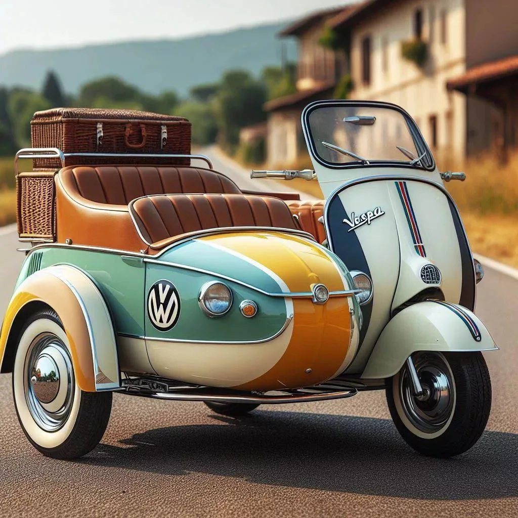 Exploring the World on Two Wheels with Vespa and Volkswagen Sidecars: A ...