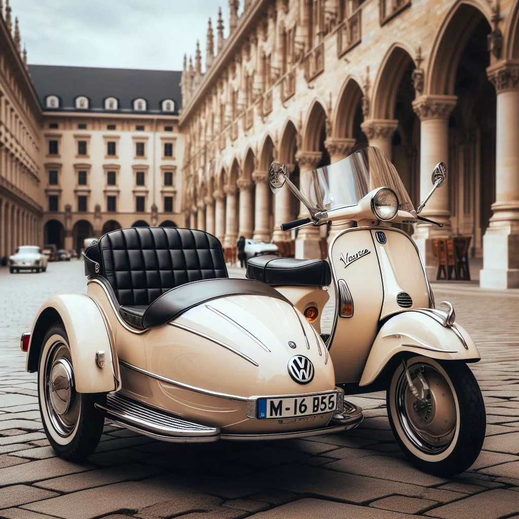 Exploring the World on Two Wheels with Vespa and Volkswagen Sidecars: A Comprehensive Guide