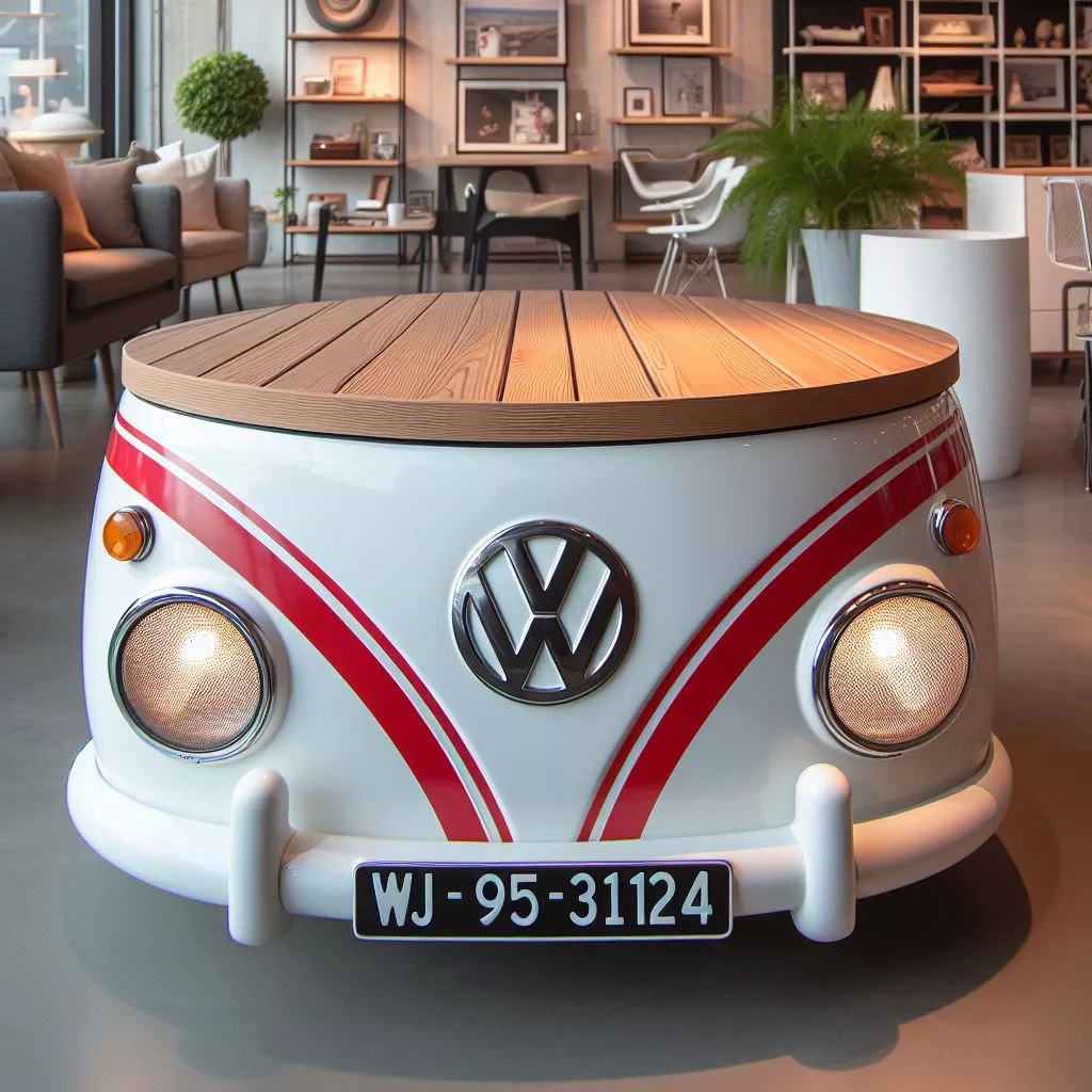 Volkswagen Inspired Coffee Table Designs: Exploring VW Car Furniture