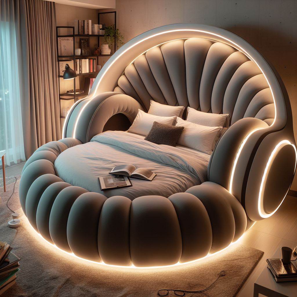 Elevate Your Bedroom with a Headphone Shaped Bed