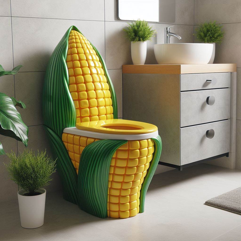 Nature-Inspired Elegance: Fruit-Shaped Toilet Designs