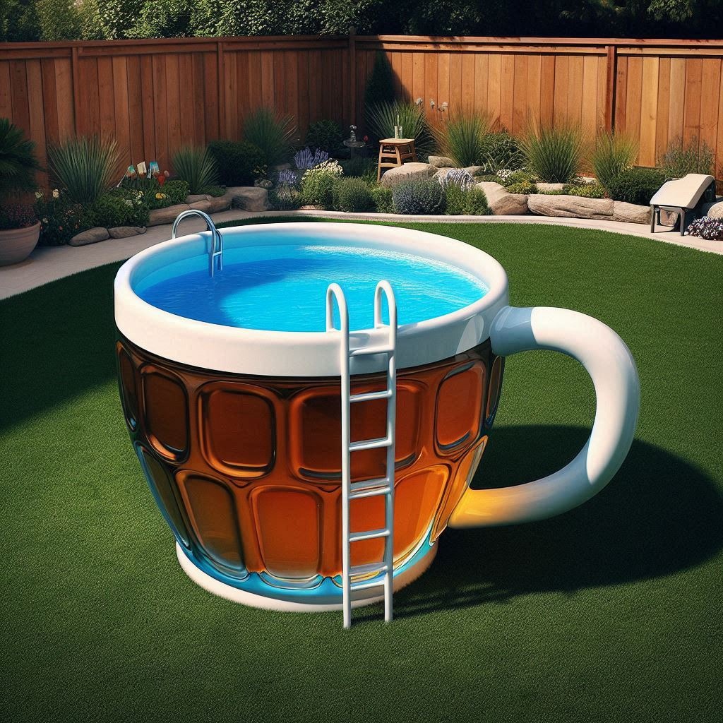 Dive into Fun: Beer Mug Shaped Pools for Your Backyard Oasis