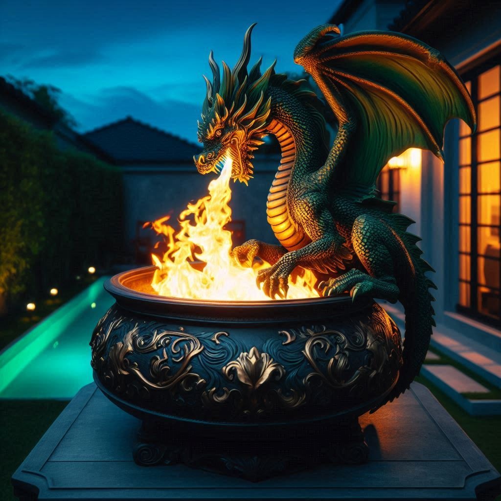 Unique Dragon Fire Pit Designs - THINK ART DESIGNS