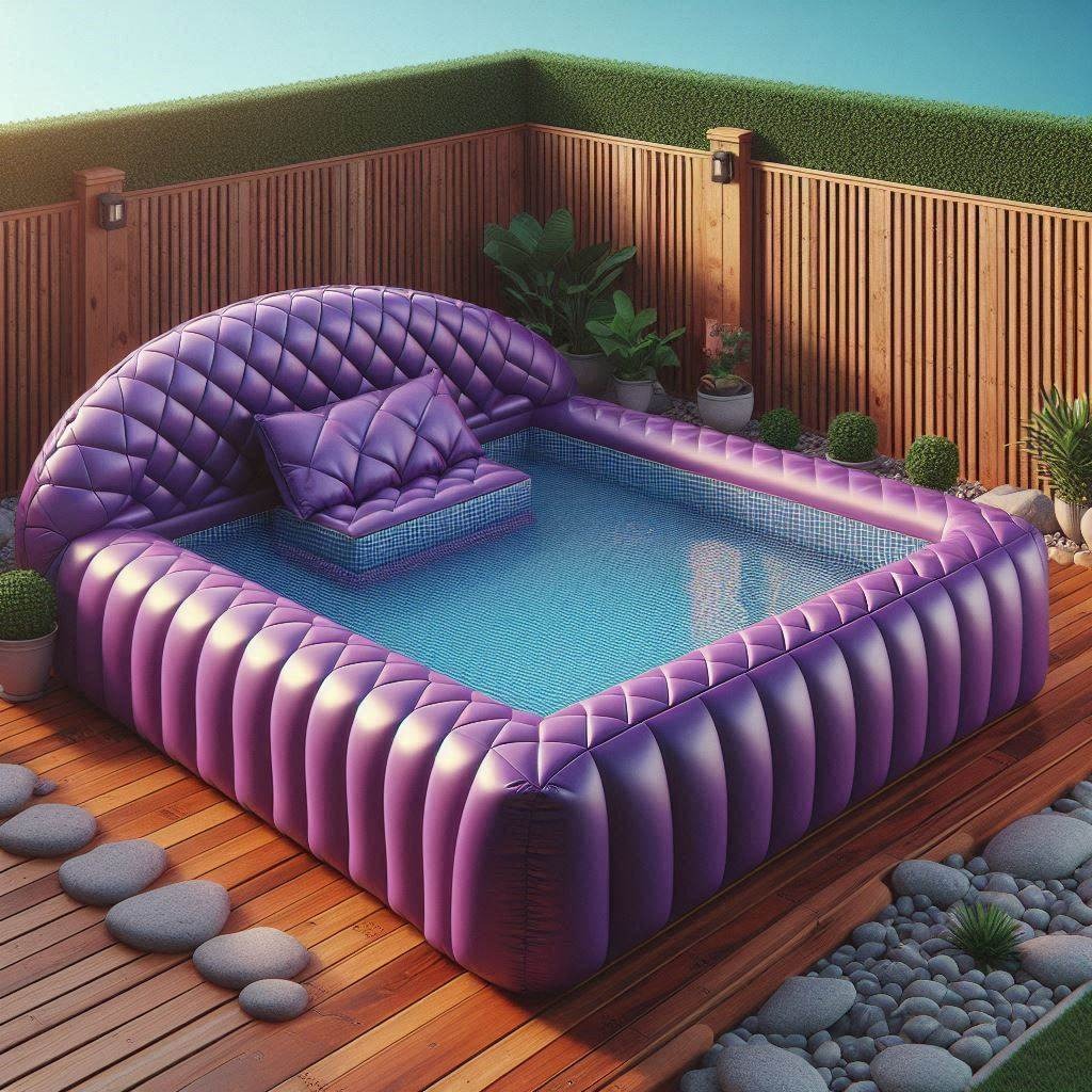 Inflatable Bed Pools - Relaxation Oasis - THINK ART DESIGNS