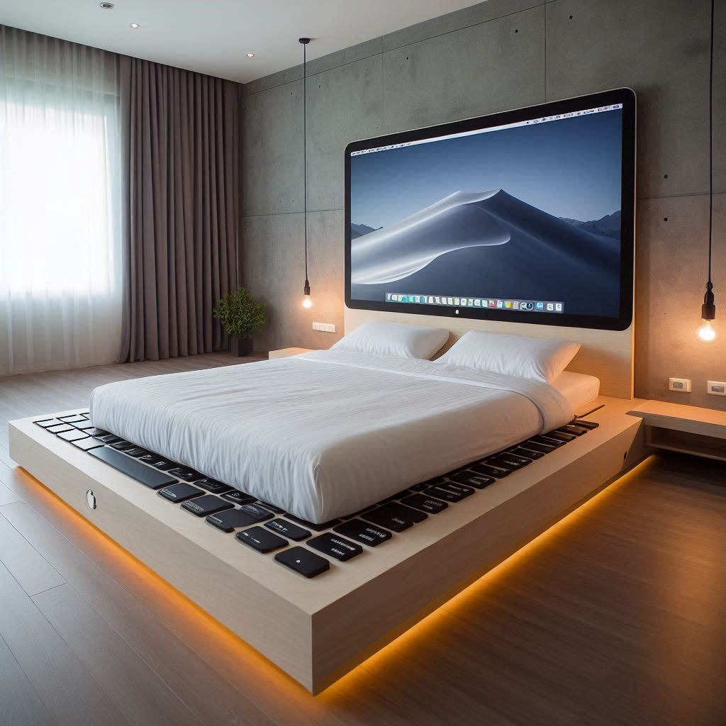 The MacBook Inspired Bed: A Fusion of Technology and Comfort