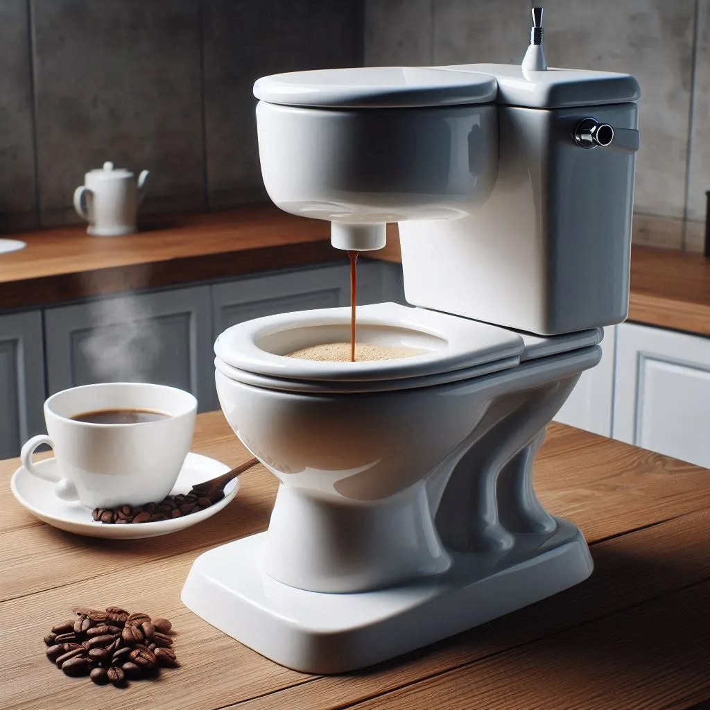 Start Your Day with a Smile: Toilet Shaped Coffee Maker