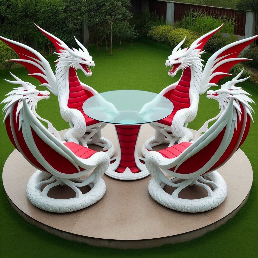 Transform Your Outdoors with a Majestic Dragon Patio Set