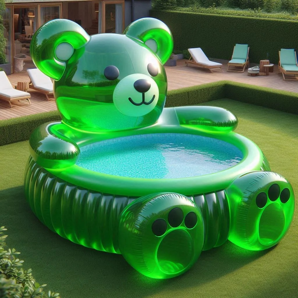 Sweet Splash: Dive into Fun with the Gummy Bear Pool - THINK ART DESIGNS