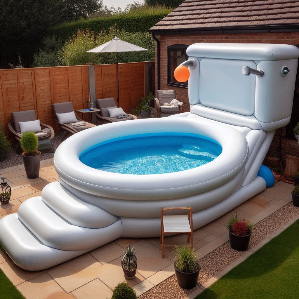 Quirky Inflatable Toilet-Shaped Pools for Fun-Filled Pool Parties ...