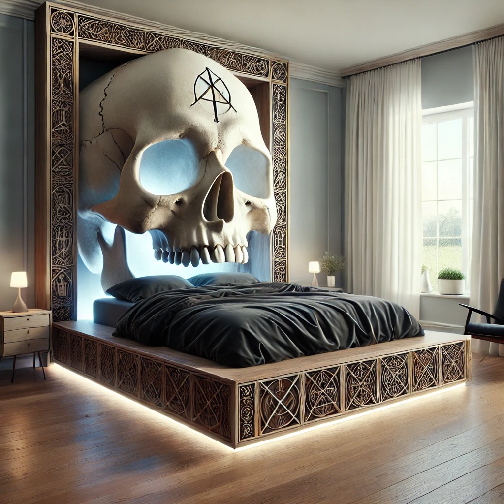 Skull Bed Designs - Unique Styles for Your Bedroom - THINK ART DESIGNS